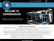 Tablet Screenshot of coffeepassion.co.uk